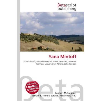 Yana Mintoff, Fachbücher von Lambert M. Surhone, Miriam T. Timpledon, Susan F. Marseken