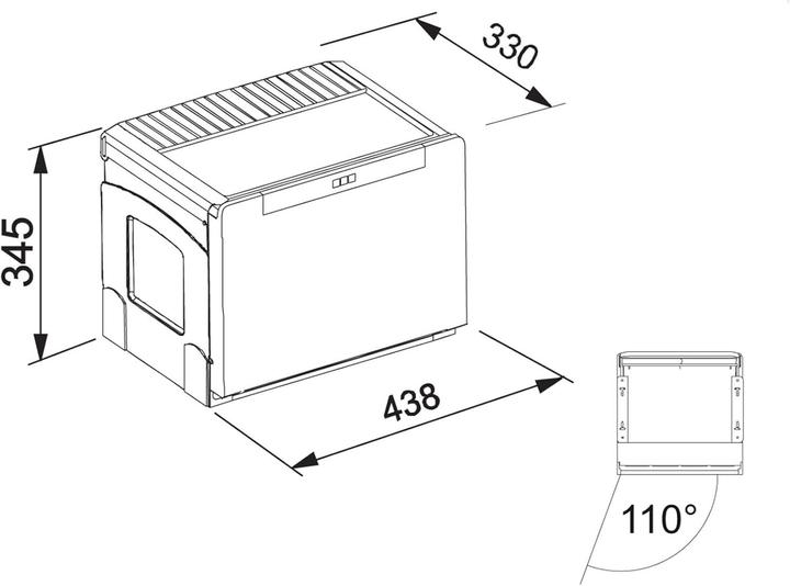 Image du produit Franke Poubelle Cube 50, ouverture automatique, 2x14l, 134.0055.292 (32 l)