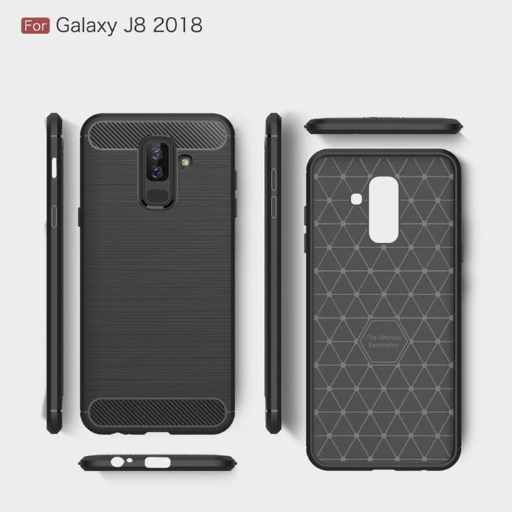 Produktbild König Design Handyhülle für Samsung Galaxy J8 (2018) Schutzcase Backcover Bumper Etui Schwarz (Samsung Galaxy J8 (2018))
