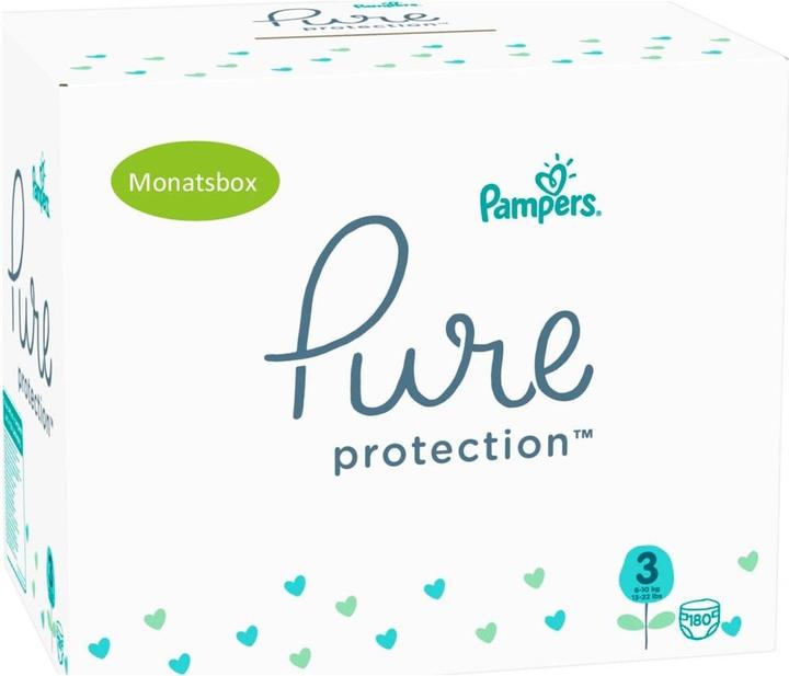 Produktbild Pampers Pure Protection (Gr. 3, Monatsbox, 180 Stück)