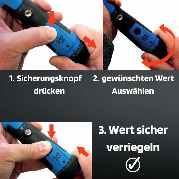 Actual product image SW-Stahl Torque Wrench (1/2", 40 - 200 Nm)