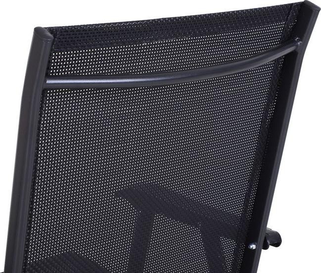 Produktbild Swisshandel24 Campingstühle 2er Set Klappstuhl, Armlehnen, Metall Schwarz 58x64x94cm
