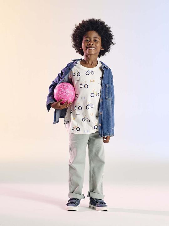 Actual product image Vertbaudet Bedrucktes Jungen T-Shirt mit Recycling-Baumwolle (128)
