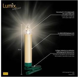 Actual product image Krinner LED Christmas tree candle Superlight Starter Set (12x)