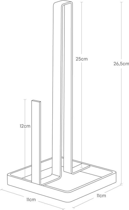 Actual product image Yamazaki Küchenrollenhalter TOWER