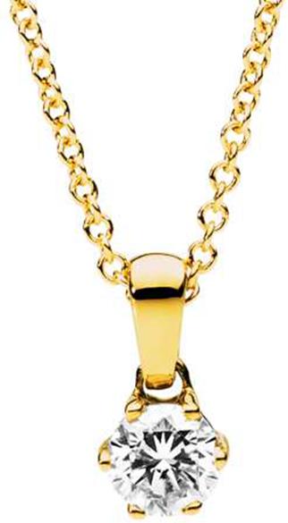 Image du produit Natsumi Schmuck Pendentif diamant or jaune 18K/750 0.10 ct H si (750/18 K Or jaune)