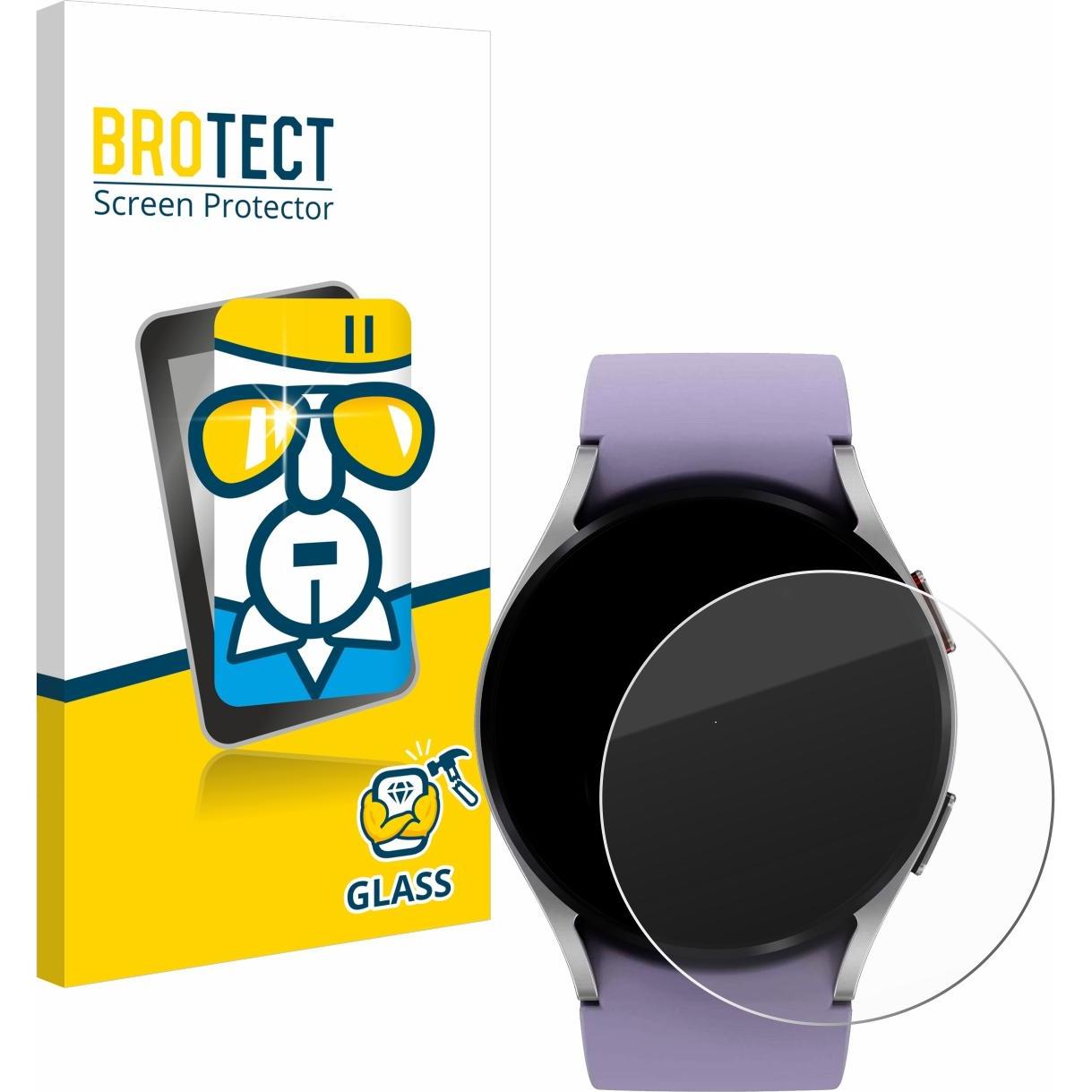 BROTECT Panzerglas Hartglas Displayschutz, Smartwatch Schutzfolie, Transparent