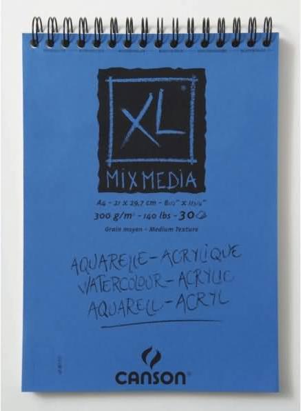 Immagine prodotto Canson Tampone per acquerello MixMedia XL (A4, Nessuna, Copertina morbida)