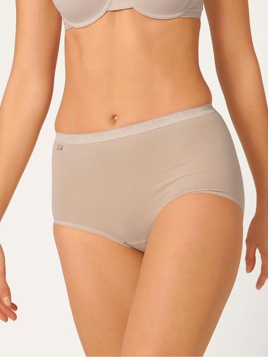 Produktbild Sloggi Damen Basic+ Maxi Slip Schlüpfer natürlich weich | 3 Stück (38, 3er Pack)