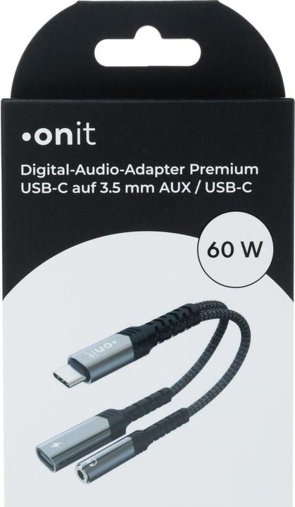 Actual product image Onit Digital-Audio-Adapter Premium USB-C auf 3.5 mm (USB-C, 3.5mm jack)