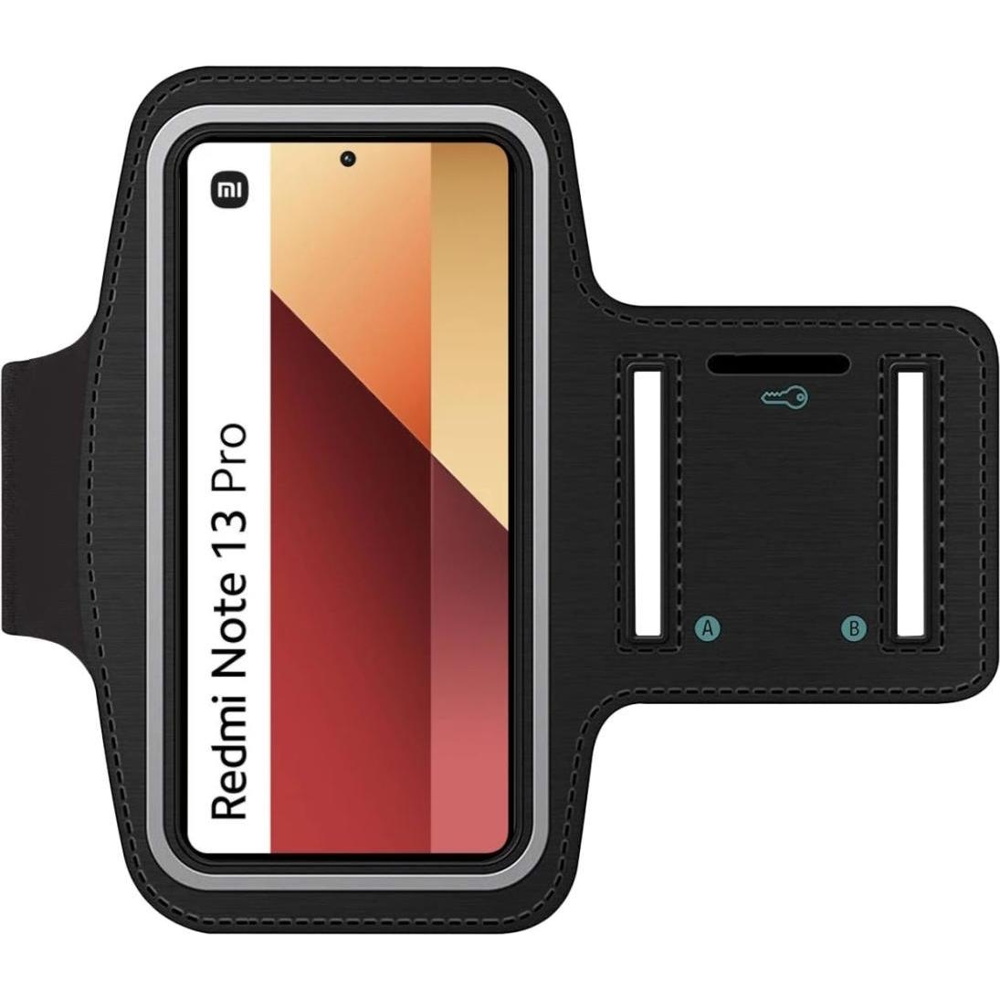 Thumbnail - SmartFitness Xiaomi Redmi Note 13 Pro 4G Handy Sport Armband, Smartphone Sportarmband, Schwarz