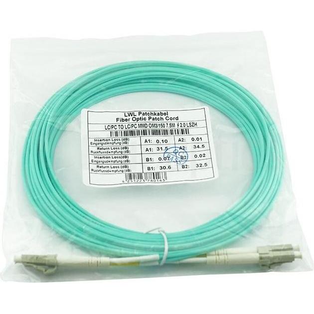 Thumbnail - BlueOptics Corning 050502K512000010M kompatibles LC-LC Multimode OM3 Patchkabel 10 Meter (S/UTP, CAT7, 10 m), Netzwerkka...