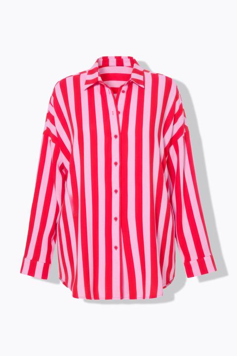 Immagine prodotto Studio Untold Camicia dal taglio oversize in mussola con righe e maniche lunghe (58)