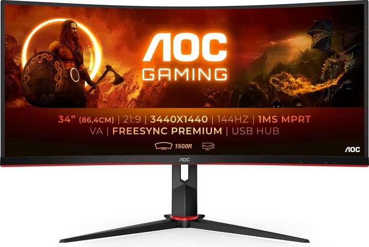 Image du produit AOC CU34G2X/BK (3440 x 1440 pixels, 34")