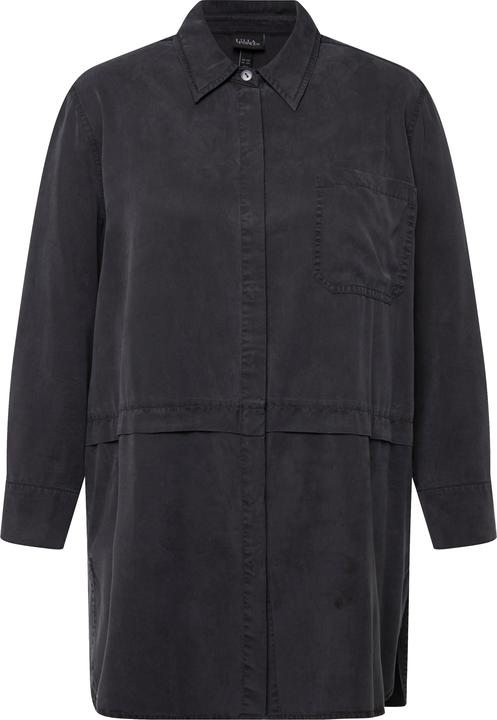 Immagine prodotto Ulla Popken Camicia di lyocell con cucitura trasversale, colletto da camicia e maniche lunghe (46, 48)