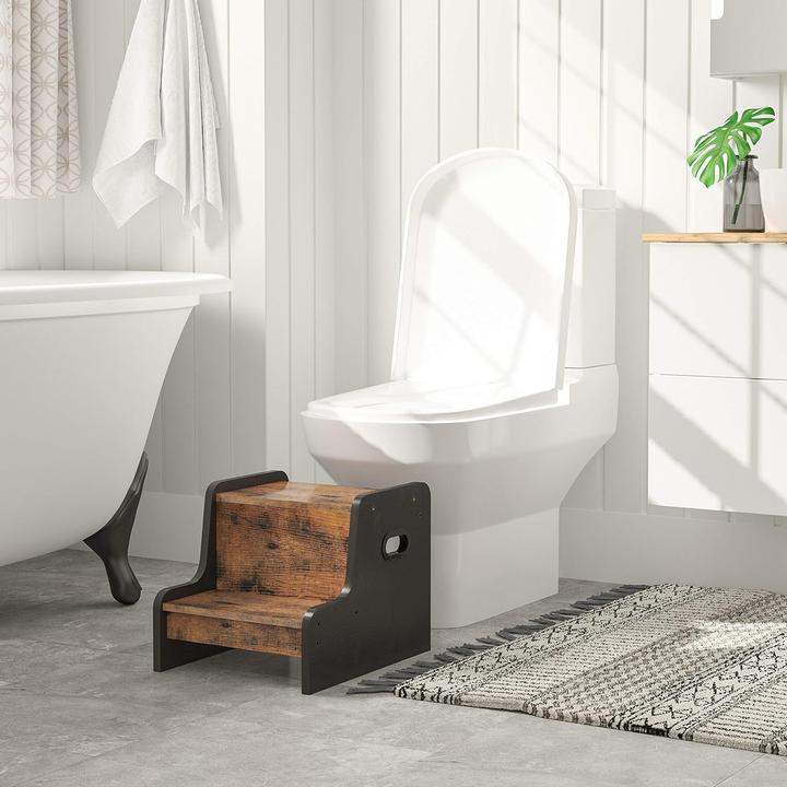 Image du produit Hoobro Tritthocker mit 2 Stufen und Antirutschmatte, EBF01JD01G1