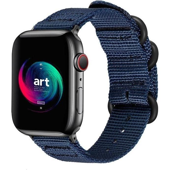 Thumbnail - Strap-it Armband (Nylon, Apple Watch), Uhrenarmband, Blau