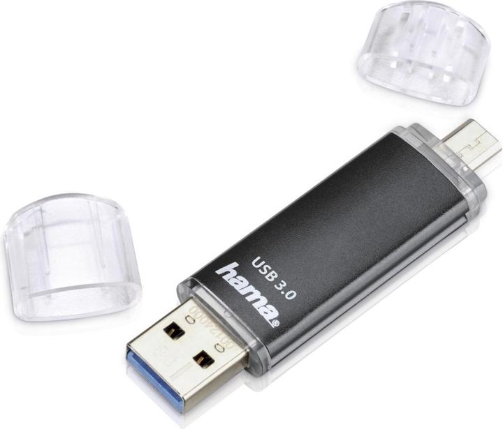 Actual product image Hama Laeta Twin (64 GB, Micro USB, USB 3.0, USB-A)