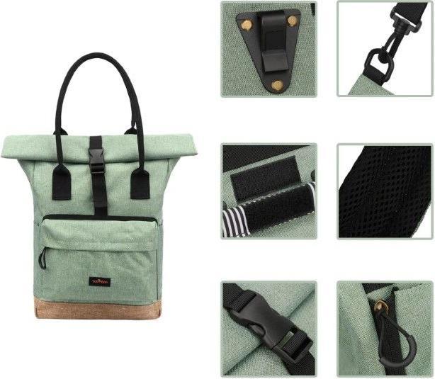 Image du produit Tourbon Sacoche de porte-bagages & sac à dos en nylon imperméable pour vélo (12 l, Sacoches)