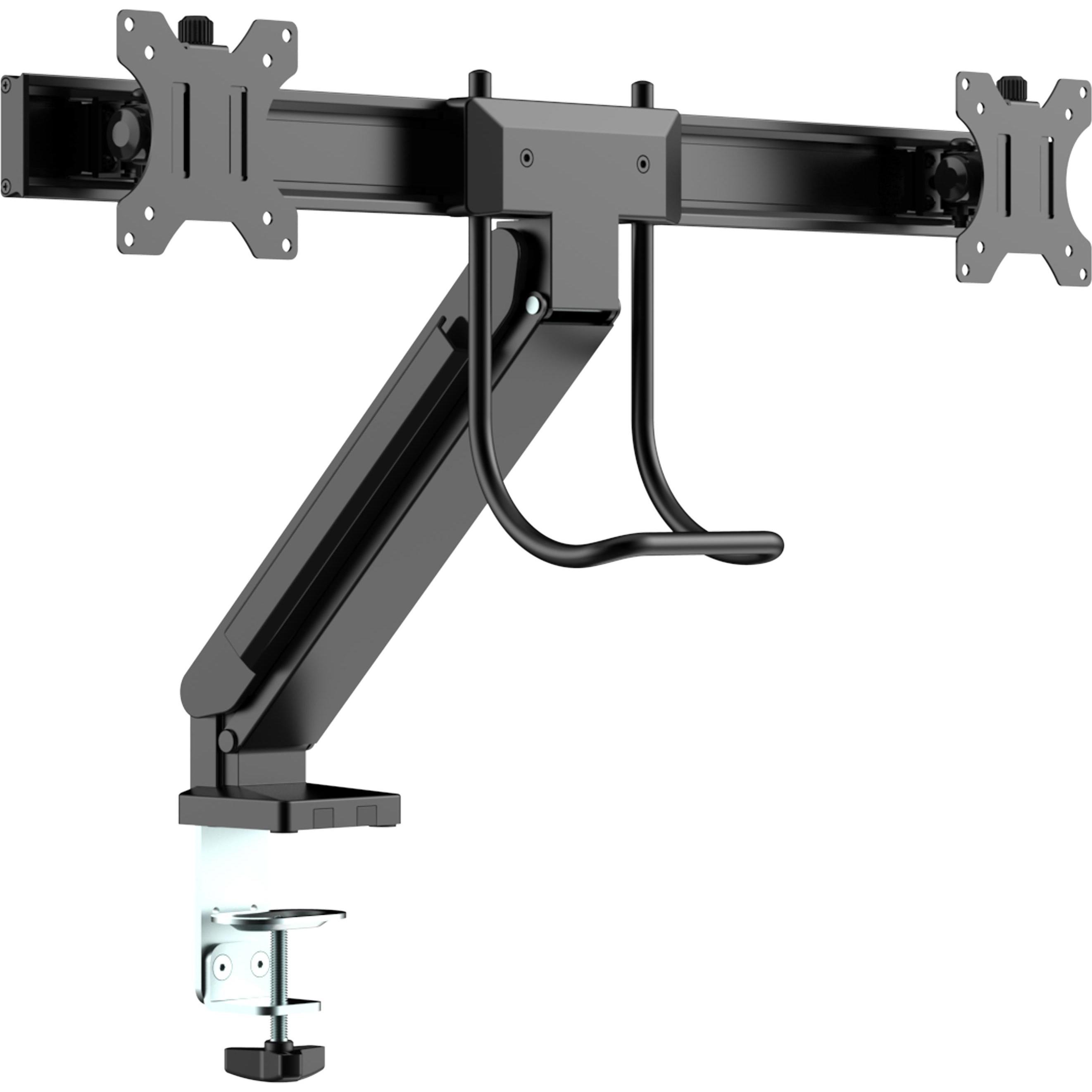 Multibrackets Monitorhalter Slim Dual 17 - 32", Metall/Alu (Tisch, 32"), Monitor Halterung, Schwarz