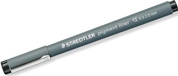 Actual product image Staedtler Fineliner Pigment liner 308 Line width: 2 mm Ink colour: black (Black, 1 x)