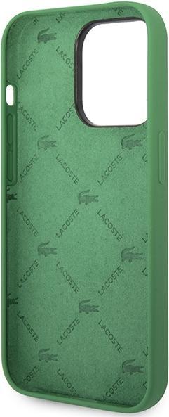 Actual product image Lacoste Hardcase Liquid Silicone Allover Pattern for Apple iPhone 14 Pro - green (Apple iPhone 14 Pro)
