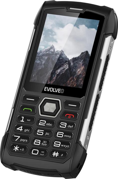 Produktbild Evolveo StrongPhone H1, 2,8" vodotěsný odolný/2xSIM/2px/micro SDHC/5000mAh/černá-stříbrná (2.80", 2 Mpx)