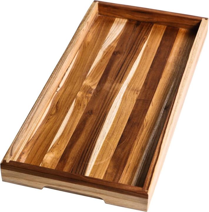 TeakHaus Teak Serviertablett m. Haltegriff, 48x23x3.9 cm