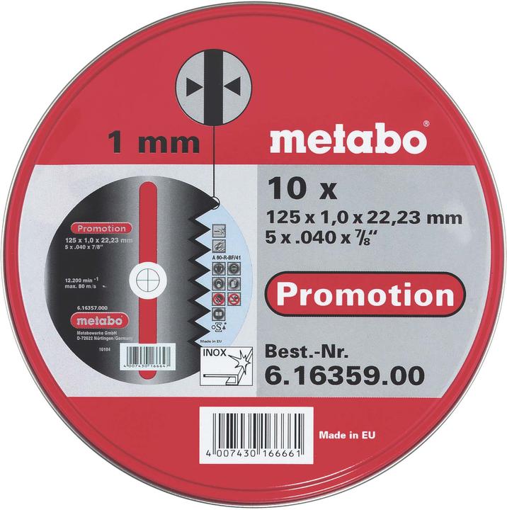 Image du produit Metabo Disques de coupe