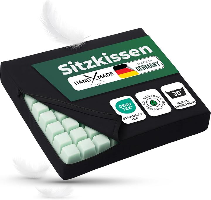 Novaliv Rollstuhlkissen & Sitzkissen Rollstuhl - Antidekubituskissen, Dekubitus Sitzkissen, abwaschb
