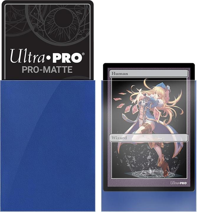 Actual product image Ultra Pro Blue PRO Matte Deck Protector Small