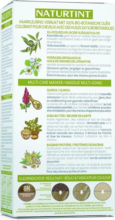 Produktbild Naturtint Permanentes Haarfarbegel 8N Weizenblond ohne Ammoniak (8N)