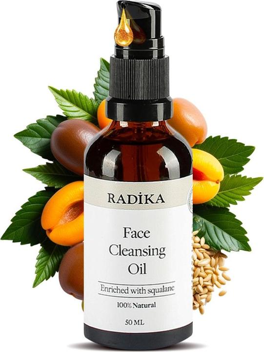 Immagine prodotto Radika Olio detergente per il viso, struccante, 100% puro, organico, naturale, 50 ml (Olio detergente, 50 ml)