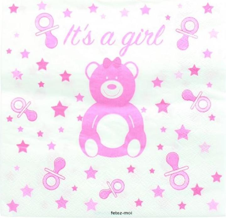 Widmann Servietten It's a girl:2 (20 x, 33 x 33 cm)