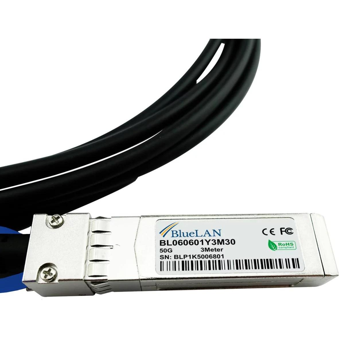 Thumbnail - BlueLAN Cisco SFP-50G-CU2M kompatibles DAC SFP56 BL060601Y2M30, Transceiver, Schwarz
