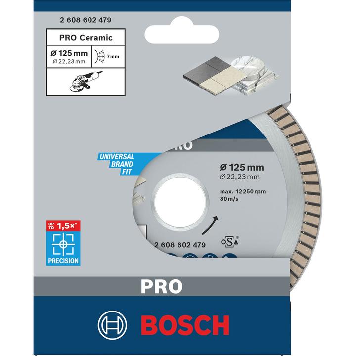 Produktbild Bosch Professional Zubehör PRO Ceramic Diamanttrennscheibe, 125 x 22,23 mm