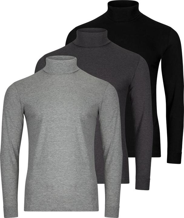 Actual product image Ragman 3er Pack Basic Rollkragenshirt (S)