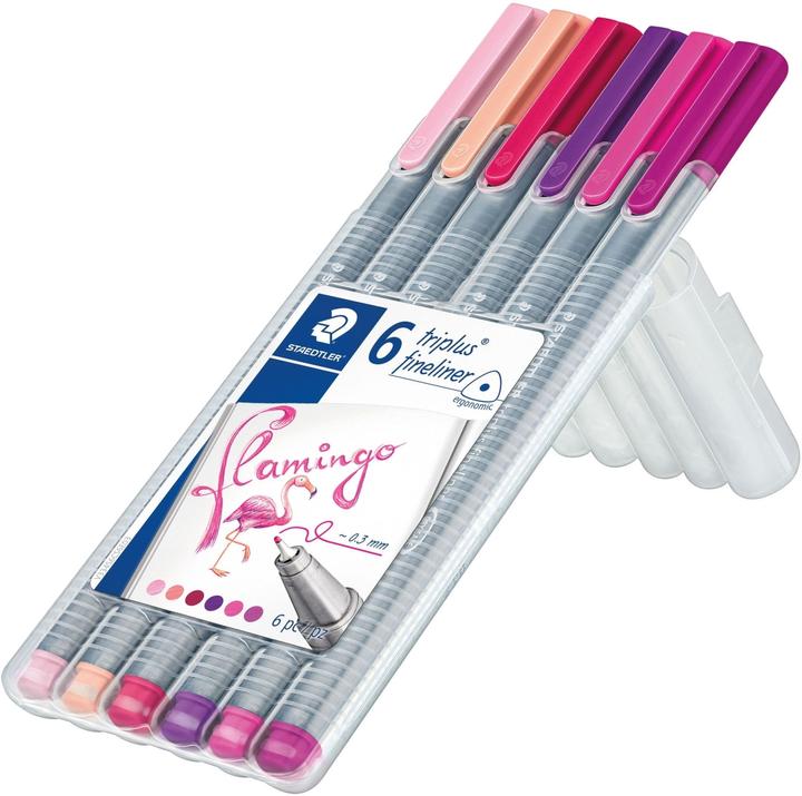 Immagine prodotto Staedtler fineliner triplus 334 fineliner triangolare (Argento, 6x)