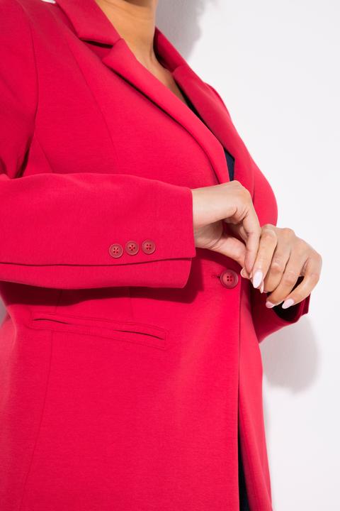 Produktbild Ulla Popken Blazer, Punto di Roma, A-Linie, Reverskragen, Stretch (58, 60)