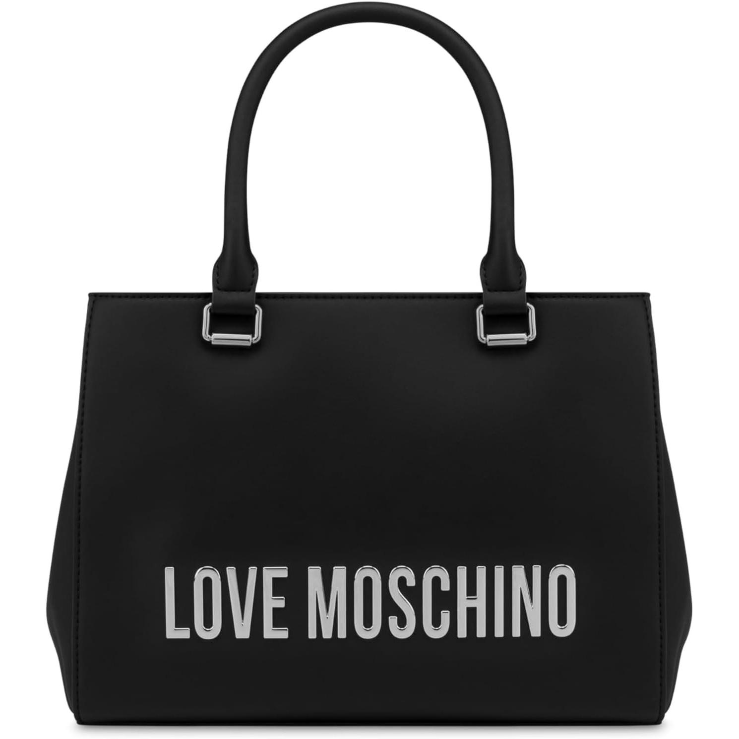Love Moschino, Damen, Handtasche, Tas PU GRS GALV.NIKEL, Schwarz