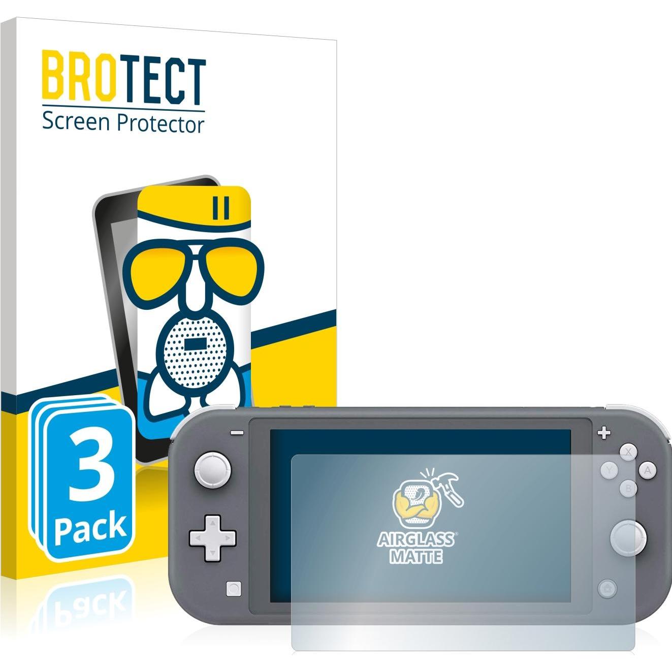 BROTECT AirGlass Panzerglasfolie Matt (DSi XL), Weiteres Gaming Zubehör, Grau