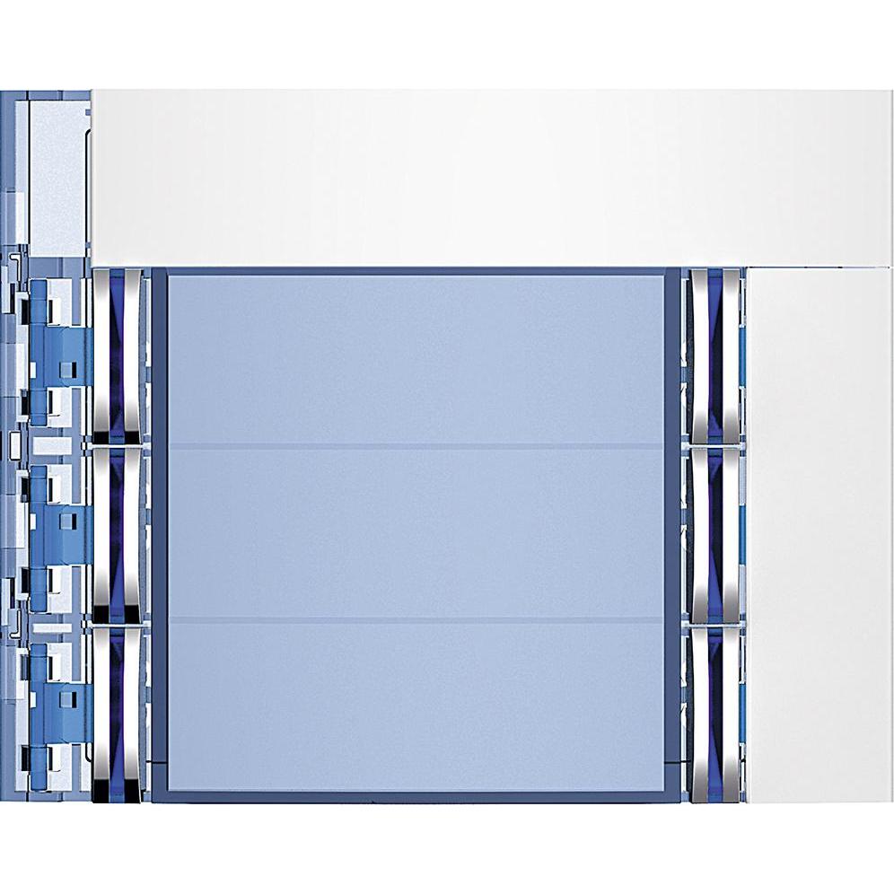 Legrand, Zubehör Gebäudesicherheit, Frontblende Ruftastmodul 6Rt-D Allwhite