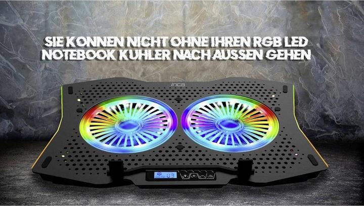Image du produit Inca ARRAX II 2X RGB FAN,LCD CONTROL PANEL,7 STEPS 10"-18 "NTB COOLER