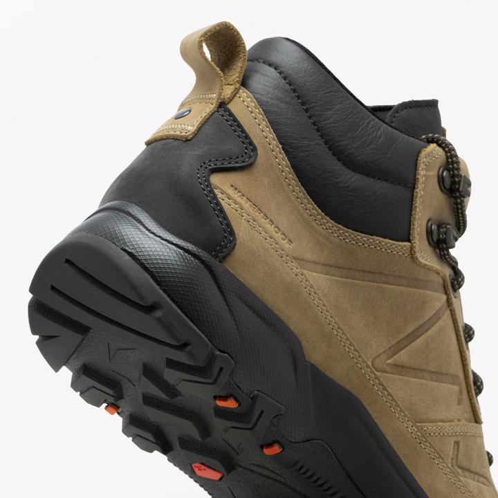 Actual product image Quechua Men's waterproof leather hiking boots - NH500 mid-high beige (43)