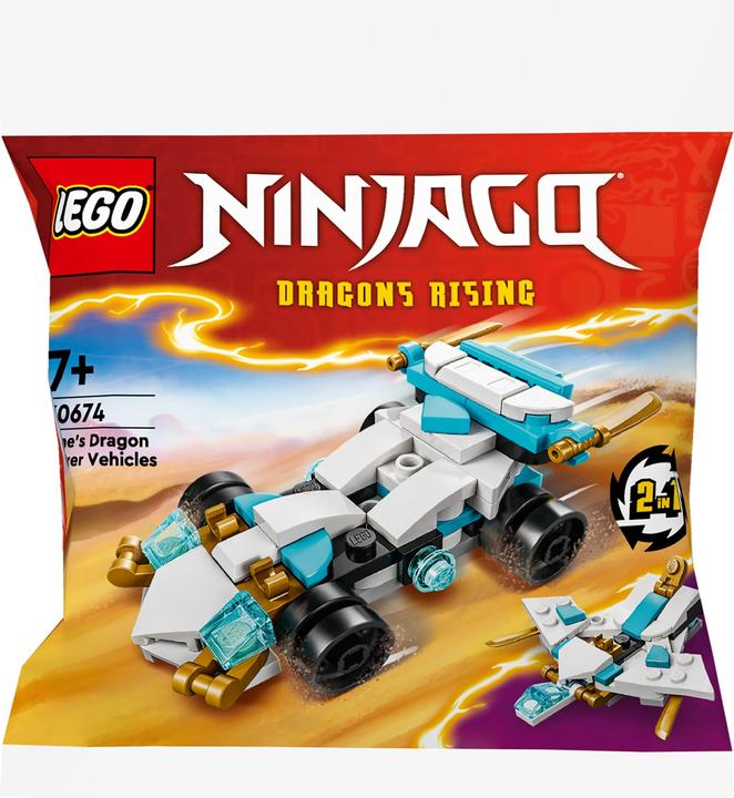 Actual product image LEGO Zane's dragon power vehicles (30674, LEGO Ninjago)