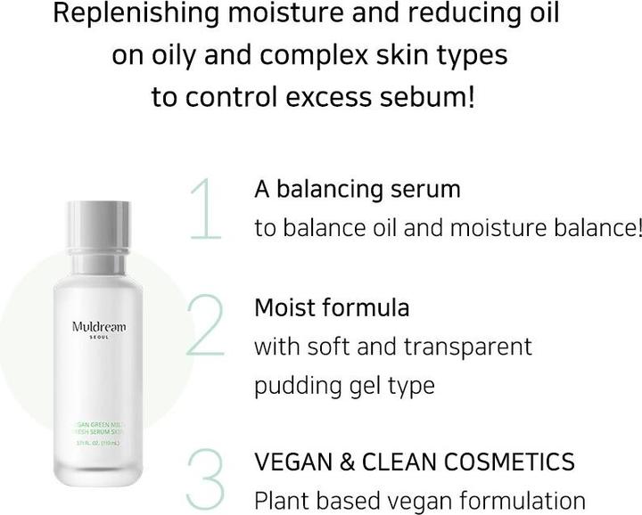Produktbild Muldream Vegan Green Mild Fresh Serum Toner (110 ml)