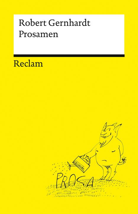Actual product image Prosamen (German, Robert Gernhardt, 2025)