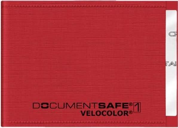 Image du produit Veloflex Pochette pour cartes de crédit Document Safe® VELOCOLOR® rouge 9,0 x 6,3 cm (1 x)