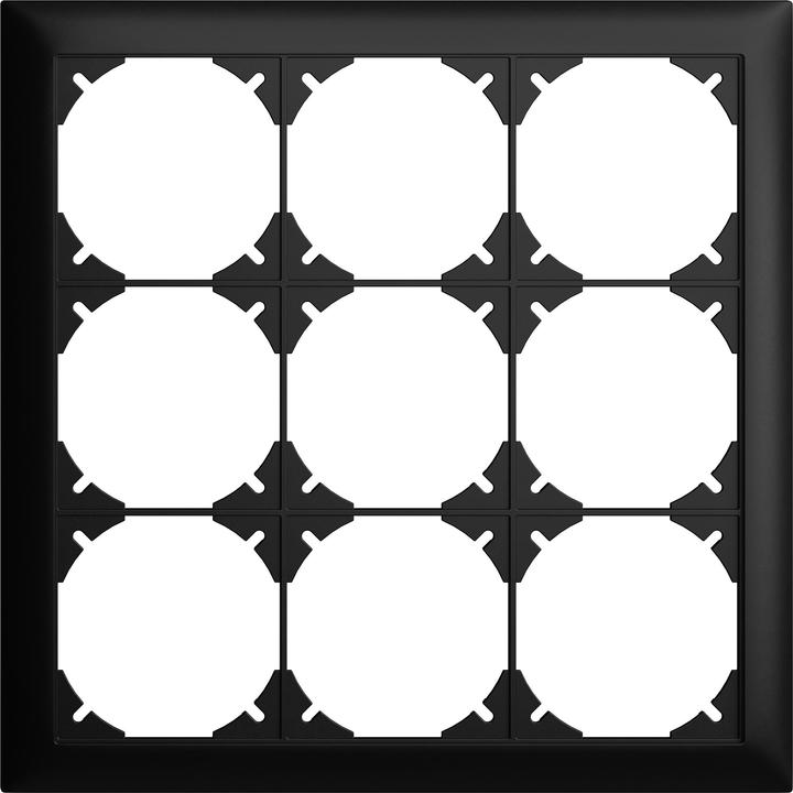 Image du produit Feller Cadre de finition EDIZIOdue 9 App / 3x3 noir