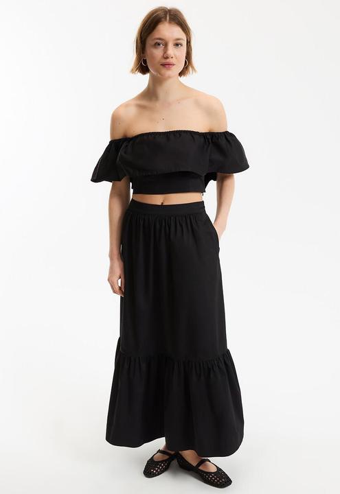 Immagine prodotto La Redoute Collections Kurzes Bustier-Top mit Rüschen (40)